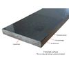 Tenedos Absolute Black Granite Threshold (Marble Saddle) Polished, Maintenance Free, Stain Resistant - (5" x 30")