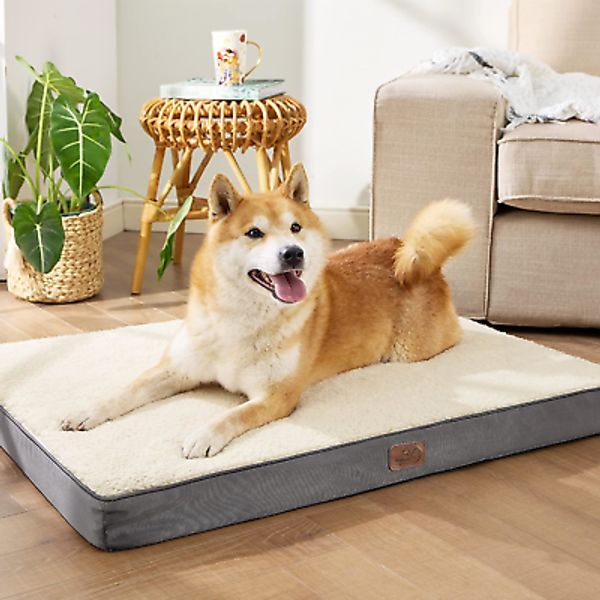 Orthopedic Dog Bed for Large Dogs, Waterproof, Removable Cover, Up to 75 lbs