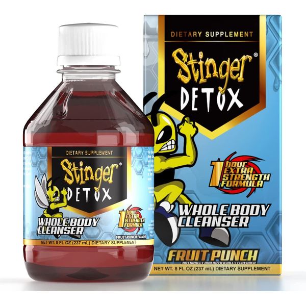 Stinger Detox Whole Body Cleanser 1Hr Extra Strength Drink  Fruit Punch 8 fl oz