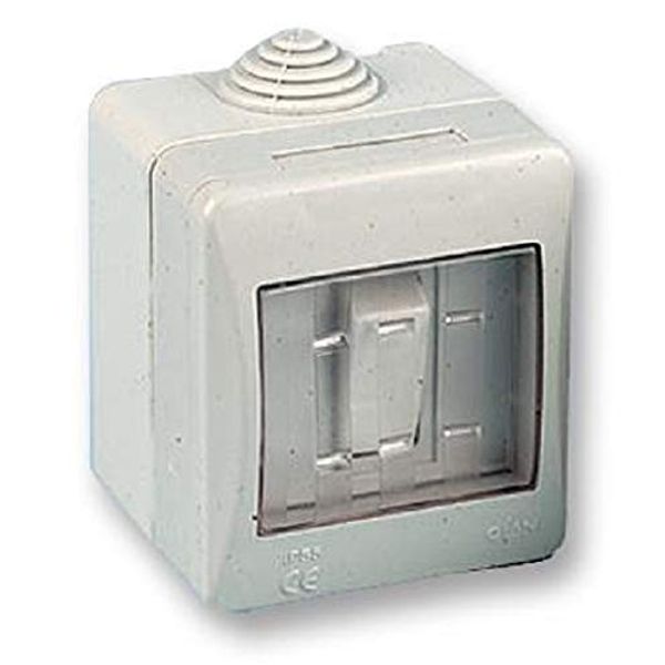 Pro Elec OL1510 1 Gang 2 Way Weatherproof Switch, IP55