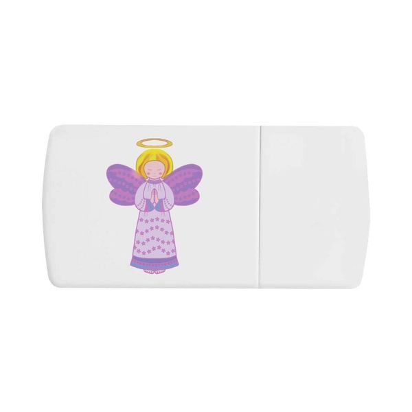 'Angel in Lilac' Pill Box with Tablet Splitter (PI00022803)