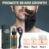 Beard Growth Set with Titanium Derma Roller, Beard Roller Kit 30 ml, Beard Roller Beard Growth Serum Oil, Beard Growth Roller, Beard Microneedle, Beard Care Set Best Gift for Men