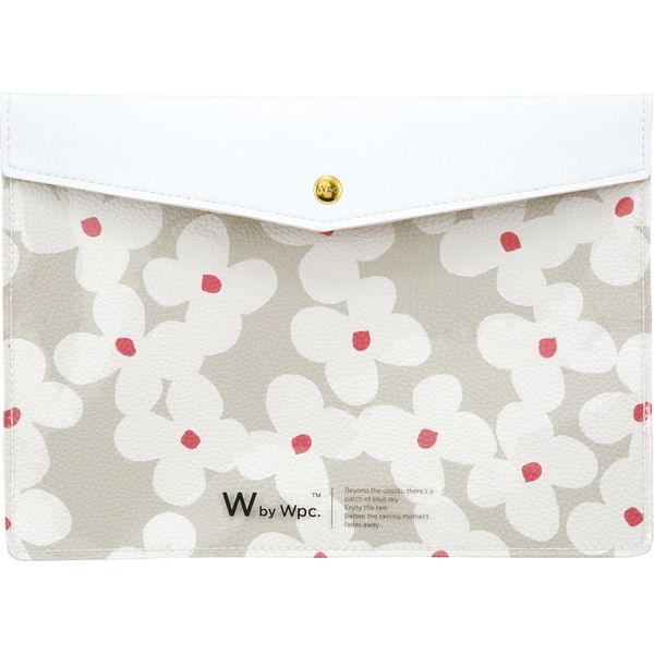 Wpc. Patterns W095-9083-204 Clear Flat Pouch, M, Cooka-off, Women's, Can See Inside, Thick Things, Office, Organization, Scandinavia, Floral Pattern, Retro, Stylish, Cute, Women's, Work or School