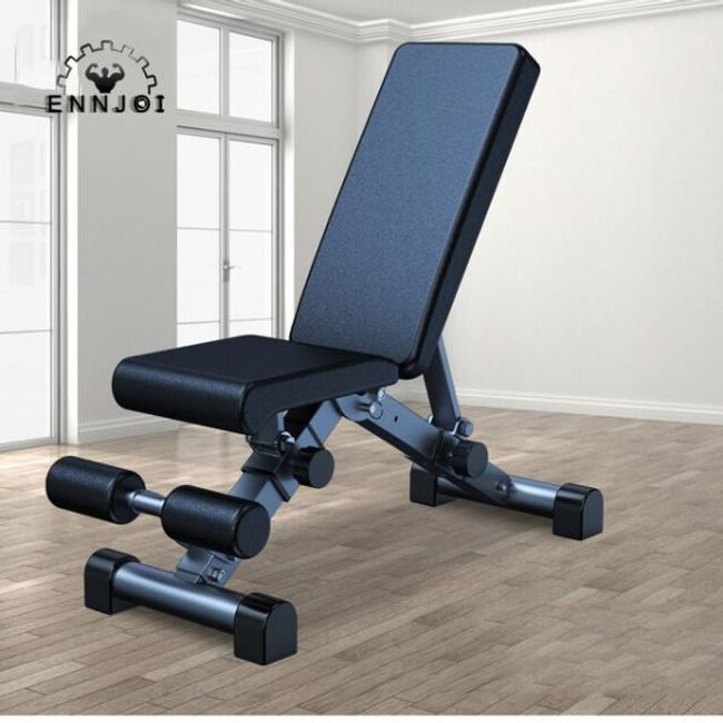 Bench Press Multifunctional Dumbbell Bench Professional Fitness Roman Chair Quilting Board Press Home Abdominal Equipment, Black