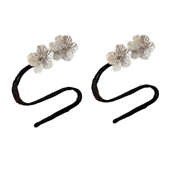 2Pcs Flower Hair Bun Maker,Magic Hair Twist Curler Buns Shaper Donut Bun Maker Hair Accessory DIY Hair Styling Tool for Women Girls