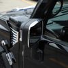 ABS Silver Chrome Rearview Mirror Rain Eyebrow Frame For Hummer H2 2003-2007