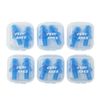 Every Cares Silicone Swimming Earplugs, 6 Pairs, Comfortable, Waterproof, Ear Plugs for Swimming and Showering, with Case (Blue)