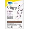 Scholl Softgrip Ultima Class 1 Thigh Length Compression Stockings, Natural, Closed Toe (Extra Large)