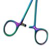 SURGICAL ONLINE Titanium Rainbow Hemostats & Scissors Set - Durable Material, Easy Identification, Precise Cutting, Versatile Use, Comfortable Grip (5.5 Inch, 3 pcs Set)