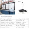 CYSSJF Window Intercom System, Two Way Intercom for Reception, Counter Window Intercom, Microphone Intercom for Business, 3 Watt Window Speaker Intercom (2 Way/Mute Function/Anti-Interference)