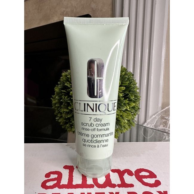 Clinique 7 Day Scrub Cream Rinse-Off Formula 3.4 oz / 100 ml FULL SIZE