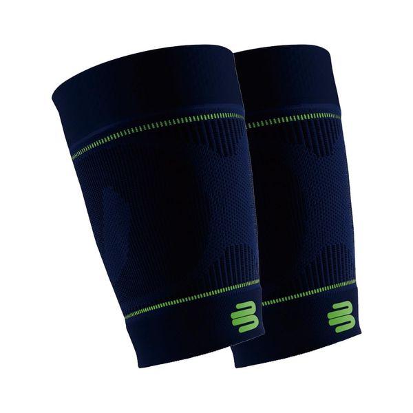 Bauerfeind, 1 Pair Sport Thigh Compression Bandage, Can be Worn on the Left or Right, for Ball and Endurance Sports, Strengthen Muscles, Men, Kompressions, navy blue, XL kurz