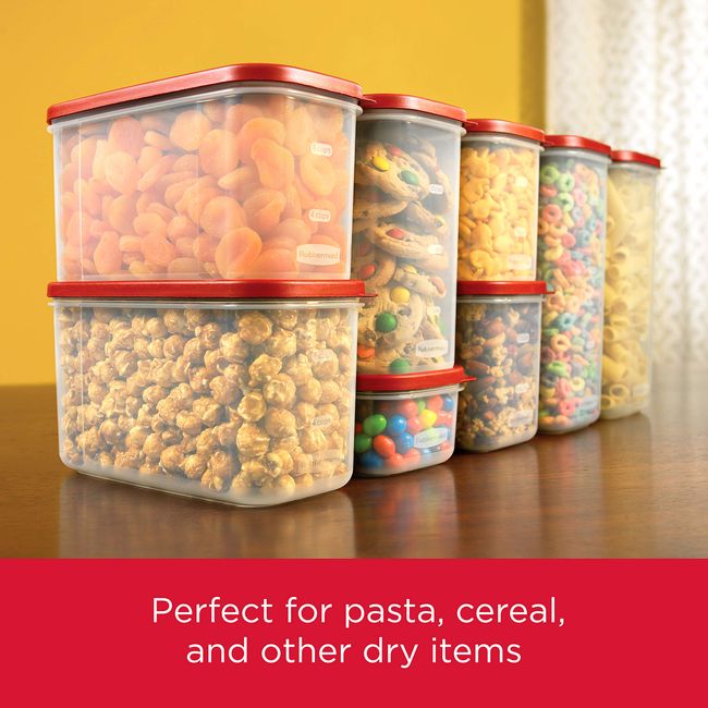 Rubbermaid 16-Cup Modular Dry Food Storage Zylar Container,Clear