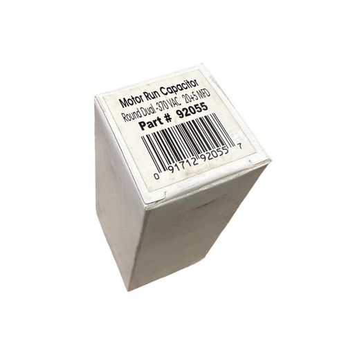 92055 Motor Run Capacitor Round Dual 370 VAC **SALE**