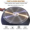 12 Piece Cookware Sets Induction Cooking Pan Set Nonstick Pots with Lids