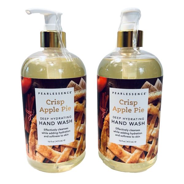 Pearlessence Crisp Apple Pie Hydrating Hand Wash 16 oz Lot of 2 New