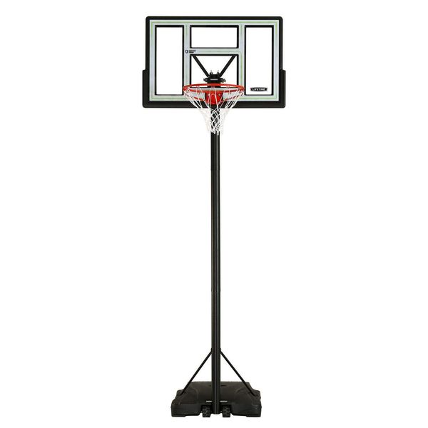 Lifetime Pro Court Height Adjustable Portable Basketball System, 44 Inch Polycarbonate Backboard
