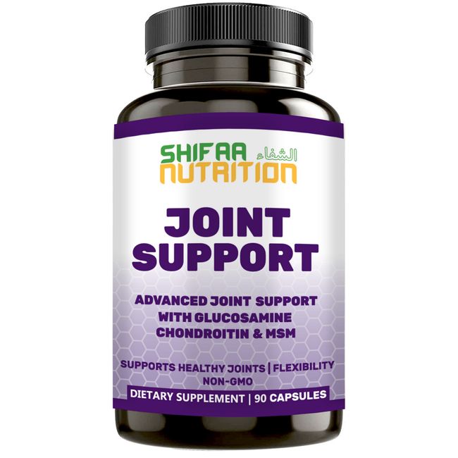 Glucosamine Chondroitin MSM Joint Pain Relief Supplement by SHIFAA NUTRITION, 30