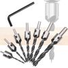 7 Countersunk Drill Bit Chamfering Cutter, Countersunk Drill Bit, Woodworking Drill, Countersunk Drill, Countersunk Drill Bit, Sharp Angle Bit, Drilling Trimmer, Woodworking Set, DIY Tool, Carbon