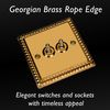 Varilight - 2G 1 or 2W 10A Classic Toggle Switch Georgian Brass - XGT2