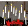 Halloween Floating Candles,10 Pack White LED Floating Candles with Remote,8 inch