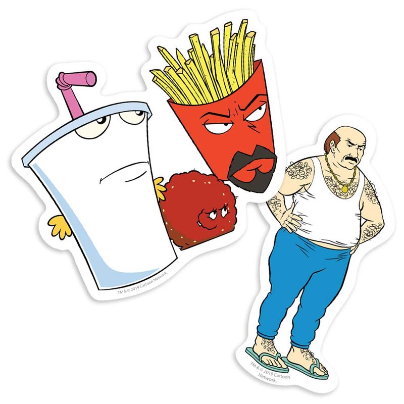 Aqua Teen Hunger Force Aqua Teens and Carl Collectible Stickers ...