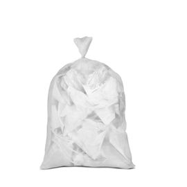 Plasticplace 12-16 Gallon Trash Bags, White (250 Count)