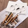 Serving Spoon and Fork Set, 304 Stainless Steel Serving Utensils with Natural...