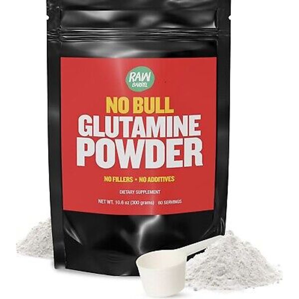 Raw Barrel - “No Bull” L-Glutamine Powder - Unflavored and Micronized 10.6 Oz