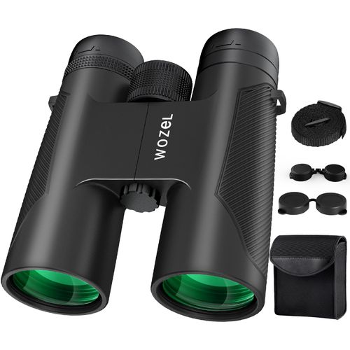 WOZEL 16x42 Binoculars for Adults High Powered - HD Clear Low Light Vision with Large Bright View - Powerful Binoculars for Brid Watching Hunting Travel Hiking Concerts - Black