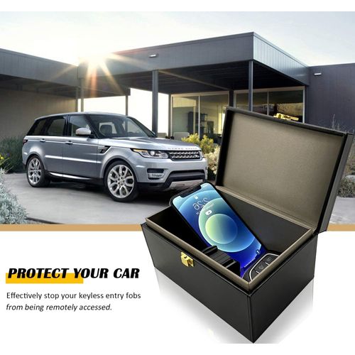 briidea Faraday Key Fob Protector Box, RFID Signal Blocking Box, Faraday Box Signal Blocking Shielding Box for Car Key (L)