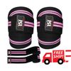 Lifting Knee Wraps Bandage Powerlifting Straps Guard Gym Training Pair