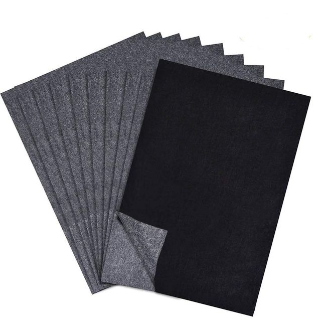 Yesallwas Tracing Paper A4 100 Sheets Black Carbon Paper Transfer Carbon Paper Transfer Single Sided Copy Paper Copy Paper (Black)