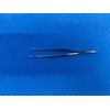 Jarit 355-101 Ophthalmic 0.8mm Wide Tip Half Curved Eye Dressing Forceps 4"