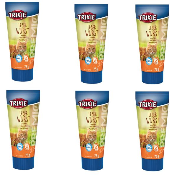 Trixie Premio Liverwurst - Bundle - 6 x 75g