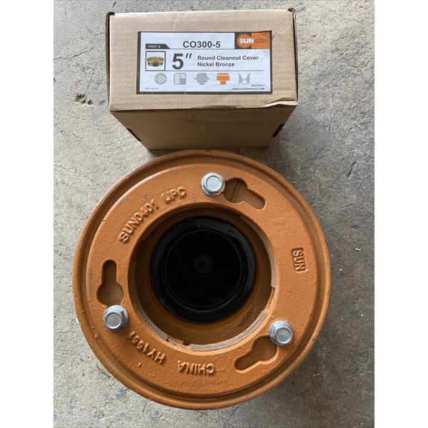 SUN-FD1002NH-5A Cast Iron Floor Drain, NEW.