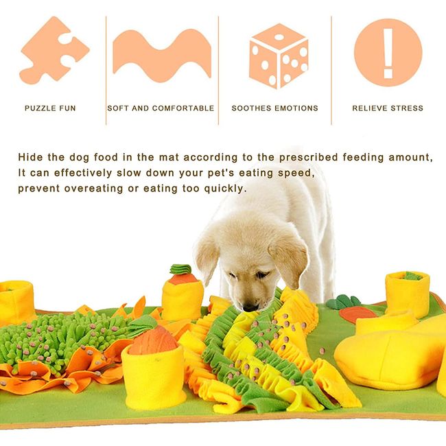 Dog Snuffle Mat Carrot Interactive Toy Pet Sniffing Feeding Smell Training  Pad