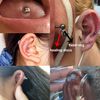 ZS 60Pcs Silicone Healing Non Pull Piercing Discs for Piercing Bump, 3/5/7/9mm Clear Disc Pads Stabilizer Plastic Earring Backs Stopper, Earlobe Support Patches (3mm+5mm)