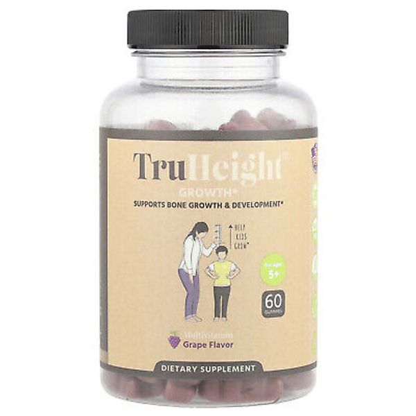 Growth Gummies, Multivitamin, For Ages 5+, Grape, 60 Gummies