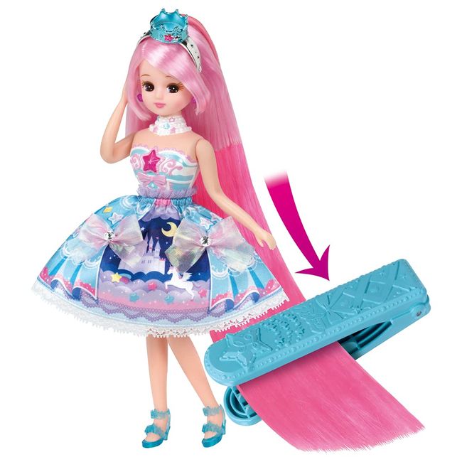 Takara Tomy Licca TAKARA TOMY Doll Magic Long Hair Licca-chan Dress Up Doll Pretend Play Toy 3 Years Old Passed Toy Safety Standards ST Mark Certification