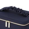 Francfranc Franc Ruffle Vanity Pouch, navy