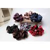 shefun JP125 Scrunchie, Voluminous Pearl, Satin, Elegant, Stylish, Adult, Daily Hair Ornament, 4 Colors, grey (grey marl)