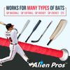 Alien Pro Bat Grip Tape for Baseball - 2 Grips (1.1 mm, Black)