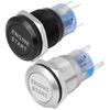 Push Button Start Kit - Engine Button Ignition Switch Car Engine Start Push Button Switch 12V Waterproof Car Engine Start Push Button Switch Ignition Starter Silver Stainless Steel