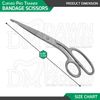 2 Pcs Pro Trainer Bandage Scissors Straight & Curved Paramedic First Aid Set