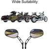 Black CNC Motorcycle Mirrors For Harley Davidson Softail Electra Glide Touring