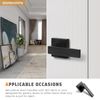 KNOBWELL 2 Pack Dummy Door Knobs Matte Black Interior Door Handles Non-Functioning Pull Only for Closet/French Doors(Only One Side Use)