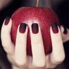 mallnoo 24 pieces style nail tips polish sand black and red gradient handmade nails