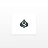 2x Queen of Spades Temporary Tattoos Set