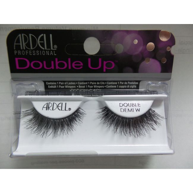 (LOT OF 4) Ardell Double Up Demi Wispies Authentic Ardell Eyelashes Black